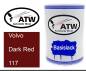 Preview: Volvo, Dark Red, 117: 500ml Lackdose, von ATW Autoteile West.